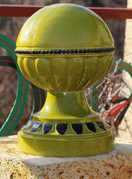 Cap de stâlp din ceramică - ceramica ornamentala