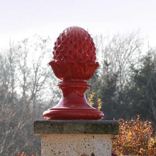 Cap de stâlp ananas pirogranit - ceramica decorativa